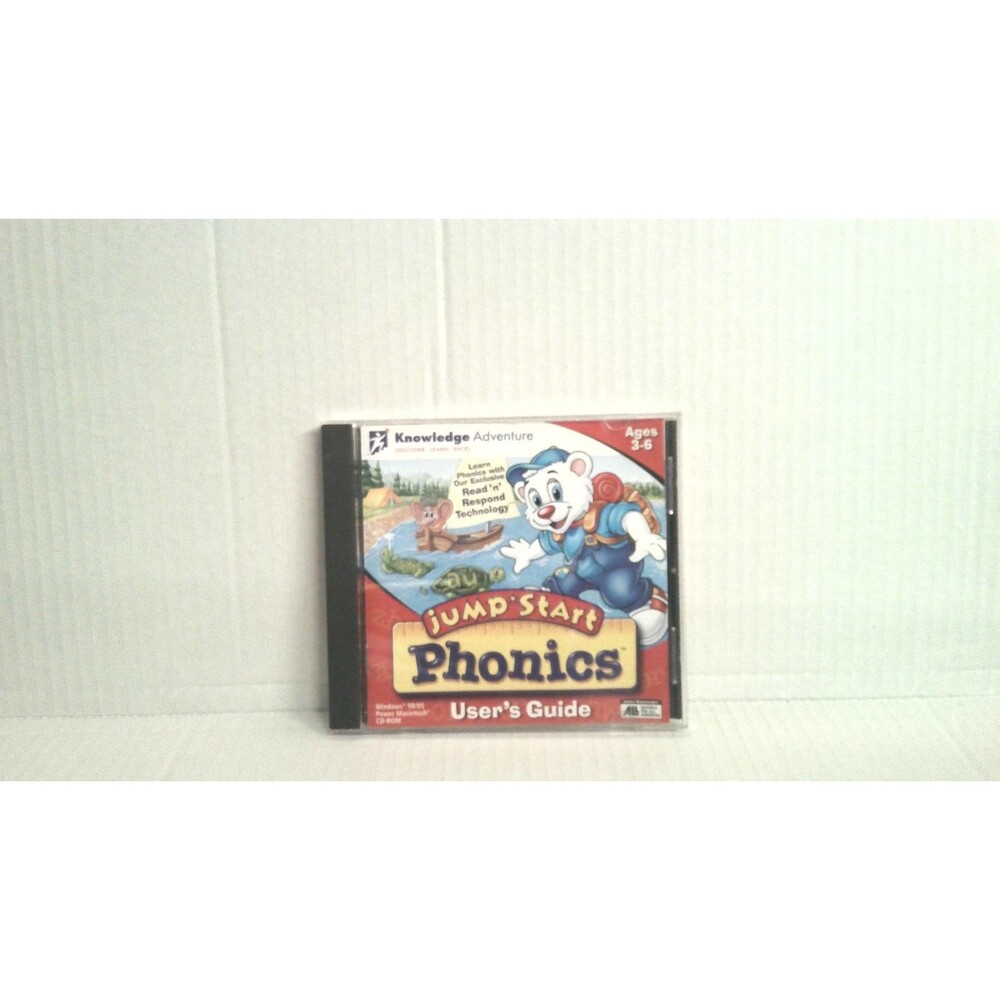 JumpStart Phonics Windows/Mac CD 1999 Knowledge Adventure Educational Vintage
